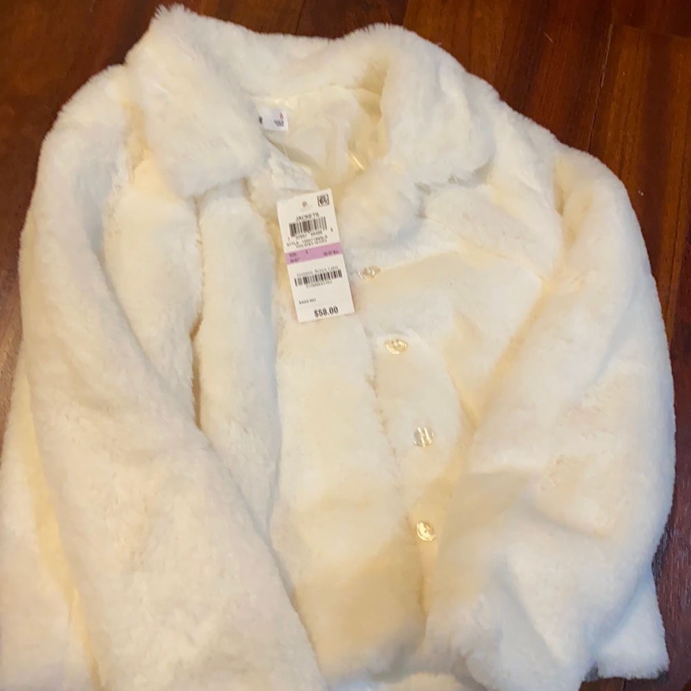 Ivory fur coat!